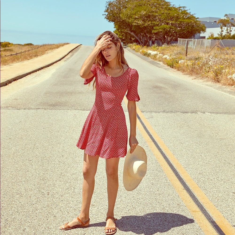 Christy Dawn BNWT azalea dress in carmine red